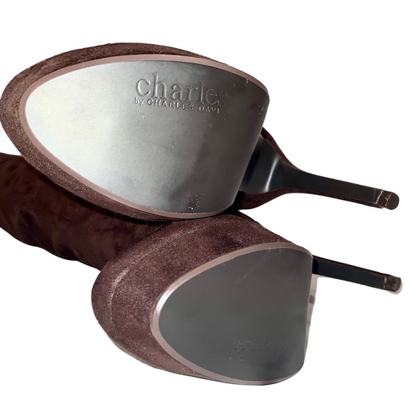 NWOTB — Charles David Over-the-knee Boots in Chocolate Brown Size 7.5 - Picture 6 of 10